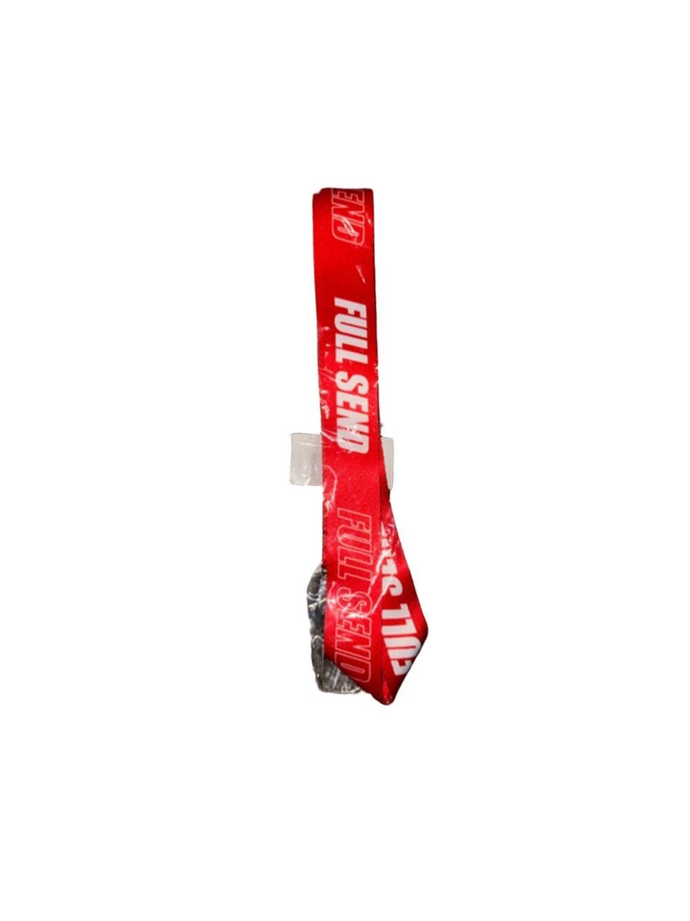 Full Send Red Logo Lanyard Keychain Key Card Holder NWT - Picture 2 of 4